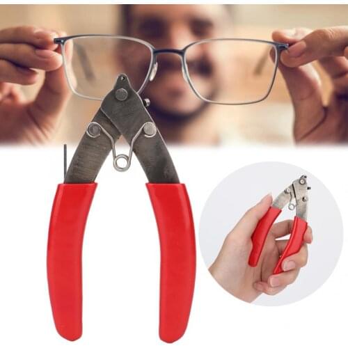 Professional Eye Glasses Screw Cutter Rimless Frame Glasses Cutting Pliers Repair Tools Glasses Repair Tool Cutting Screw Clamp