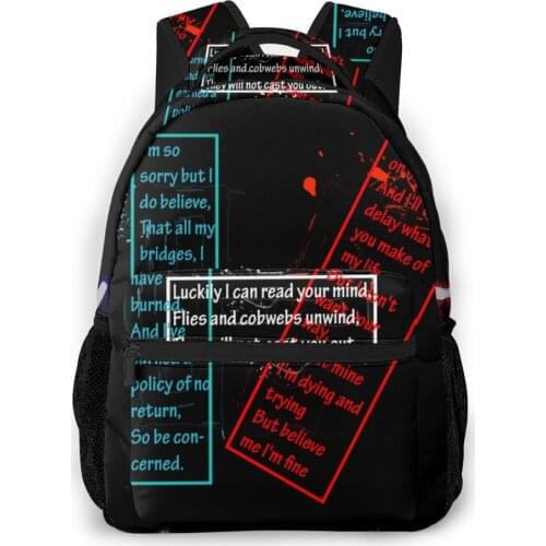 Twenty One Pilots Backpack for Girls Boys Travel RucksackBackpacks for Teenage school bag
