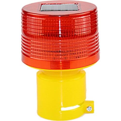 Solar LED Strobe Warning Security Flash Beacon Road Caution Construction Light