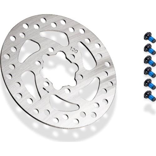 120mm140mm160mm A Brake Disc Rotor Pad with 6 Screws For Electric Scooter Stainless Steel 6 Hole E-scooter Brake Disc Rotor