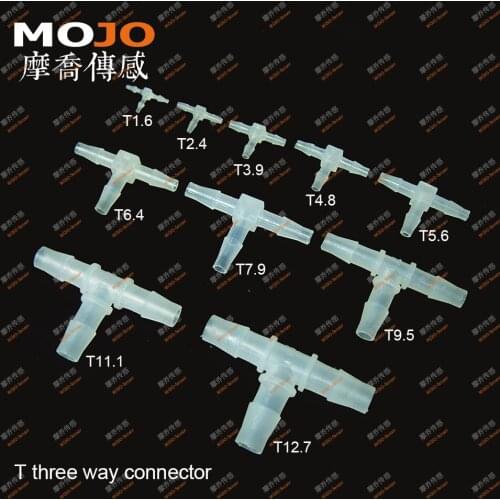 Free shipping!(100pcs/Lots) MJ-T1.6 1/16" Tee pipe connectors 1.6mm three way pipe fittings