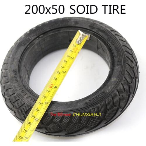 High Performance 200x50 Solid Tyres Fits Motorcycle Self Balancing Hoverboard Razor Electric Scooter 200*50 Lightning Shipment