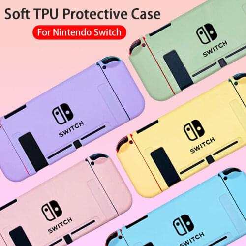 Candy Pink Colorful Case For Nintendo Switch Game Console NS Joy Con Controller Shell Soft Silicone Protective Cover Accessories