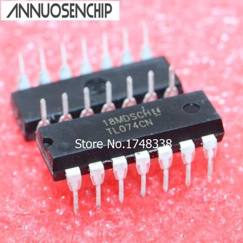 100PCS TL074CN DIP14 TL074 DIP new and original free shipping