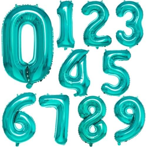 32 inch Foil Happy Birthday Number Balloons Helium Balloon Wedding Party Decorations Baby Shower Supplies 0-9 Digital Globos