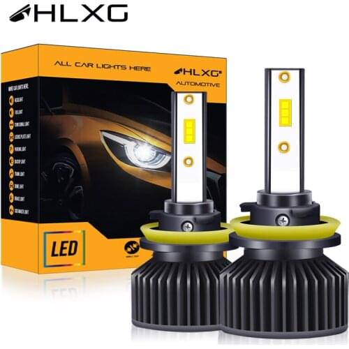HLXG F3 H11 H8 H16 9005 HB3 9006 HB4 car headlight 12000LM 6000K LED H1 H4 H7 led bulb 12V 9012 9004 9007 H13 lamp Auto light