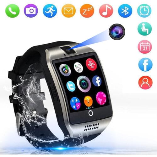 Bluetooth Touch Screen Q18 Smart Watch For Android mobiles iPhone X 8 Sim Card smartwatch