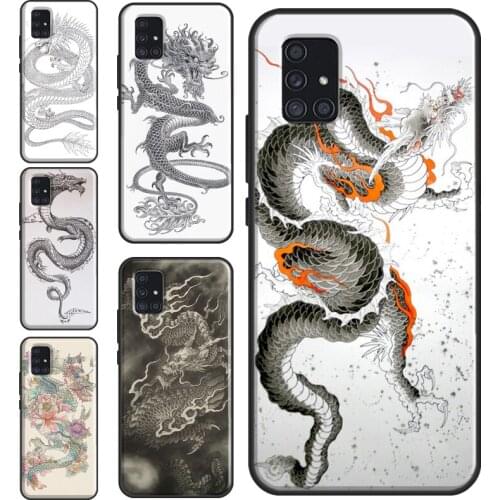 Ancient Japanese Dragon Case For Samsung A12 A32 A42 A52 A72 A10 A20S A40 A70 A50 A21S A20e A11 A31 A41 A51 A71