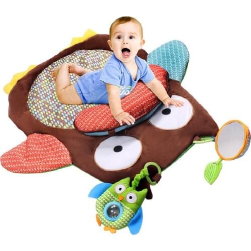 Newborn cartoon owl crawling pad, baby toys, 0-3 year old baby activity carpet crawling childrens game pad