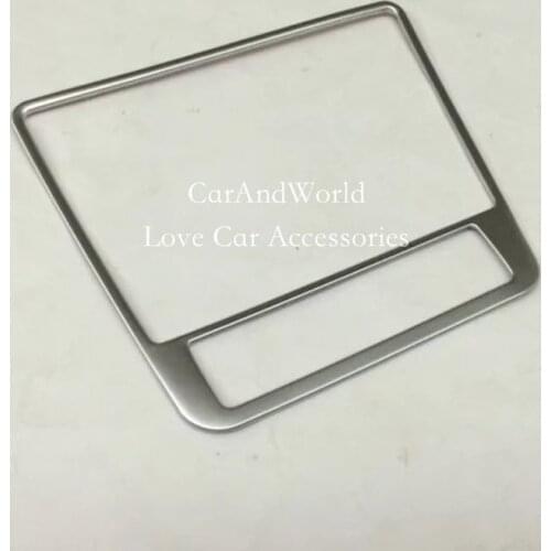 For VW Volkswagen Tiguan 2010-2015 Interior Central Middle Control Frame Panel Cover Trims ABS Chrome Car-Styling Accessories