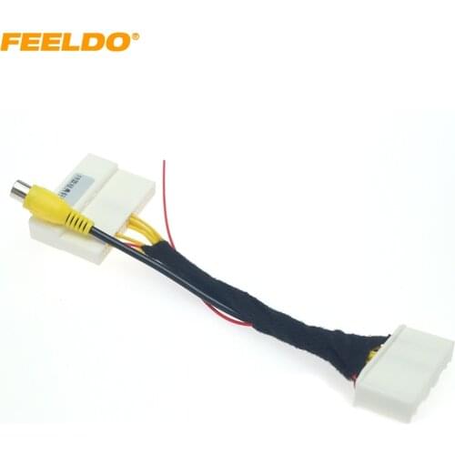 FEELDO Car Rear Camera Reversing RCA Video Convert Cable For Nissan Classic Sylphy 2019 Original Monitor Connection Adapter