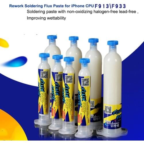 MECHANIC Dedicated Soldering Flux Paste For iPhone Motherboard A8 A9 Repair Non-oxidation Halogen-free Lead-free Soldering oil