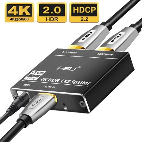 HDMI Splitter 4K HDMI Switcher Bi-Direction 1x2 Adapter audio extr actor Video Converter Selector Multimedia for PS4 Xbox HDTV