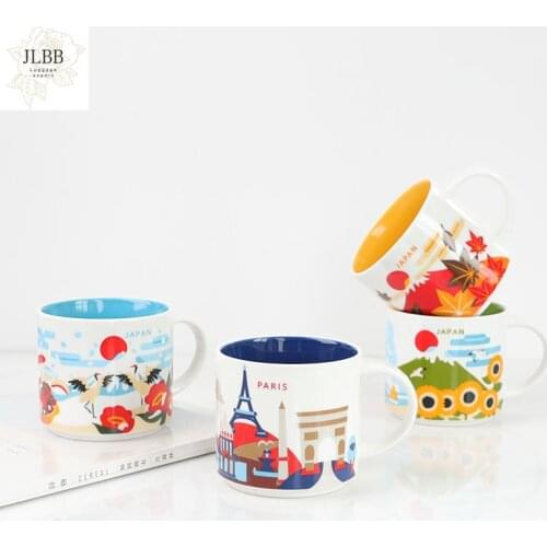 Creativity City Cup USA City Bone china Mug Global Collection Ceramic Japan England London ShaiHai ShenZhen BeiJing City Mug