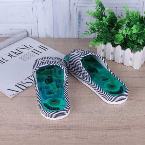 Foot Massage Acupuncture Slippers Health Shoe Reflexology Magnetic Sandals Acupuncture Healthy Feet Care Massager Magnet Shoes