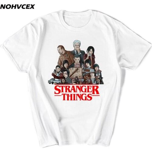 Stranger Things T Shirt Men Tees Funny Novelty Casual Cool Design Tops Mens Short Sleeve