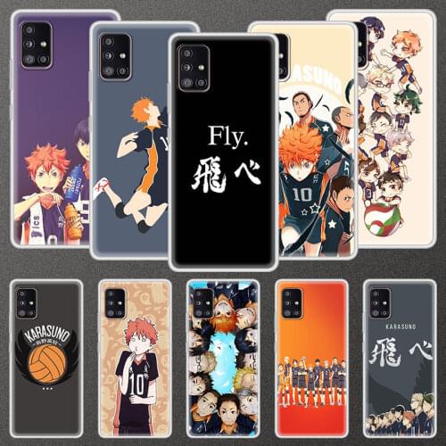 Soft Case For Samsung Galaxy A51 A71 A21S A31 A41 M31 A11 M51 M21 M11 Fashion Translucent Phone Cover Shell Haikyuu Hinata Capa