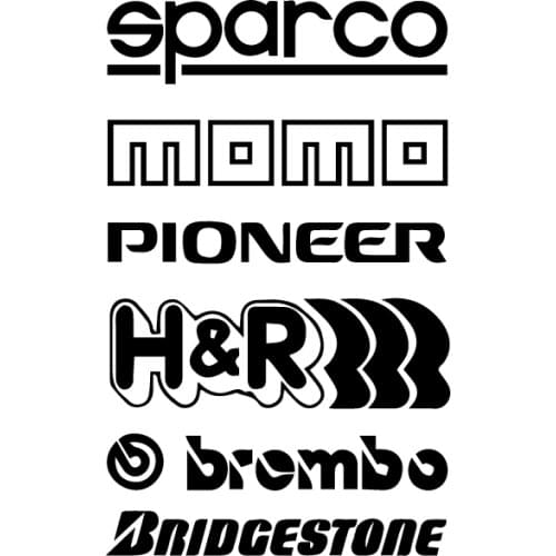 Car Body Sparco Sticker Funny Window KK Vinyl Decals Car Styling Self Adhesive Emblem Car Stickers 21cm*13cm