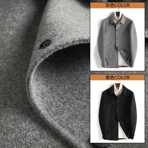 2020 New Wool Coat Men Spring Autumn Casual Double-sided Wool Jacket Coats for Men Overcoat Erkek Mont 4989 KJ3620