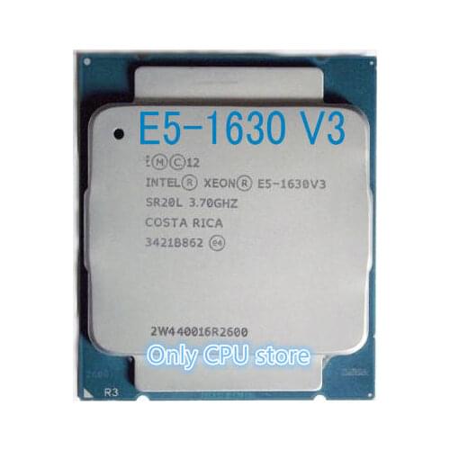 E5-1630V3 Original Intel Xeon E5-1630 V3 E5 1630 V3 3.70GHz 10M 4CORES 22NM LGA2011-3 140W Processor free shipping