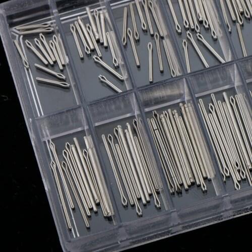 180pcs Professional Stainless Steel Watch Band Link Cotter Pins Assortment 8mm-26mm