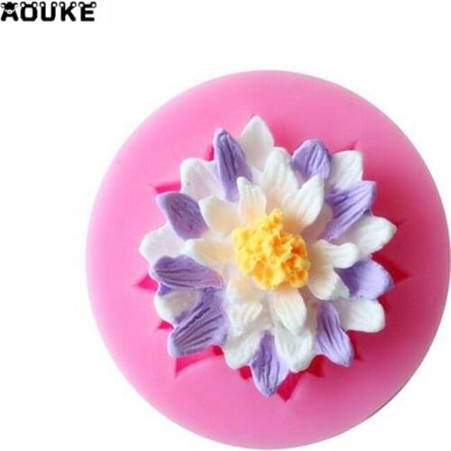 Flower Daisy Fonfant Cake Silicone Mold Chocolate Biscuits Ice Cube Soap Molds Confeitaria Kitchen Cake Decorating Tools Aouke