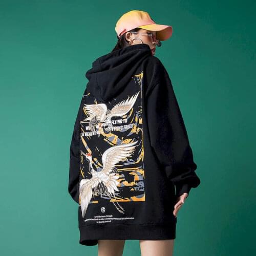 Womens Hoodies New Autumn Winter Plus Velvet Thick Coat Ins Tide Brand Male Female Loose Hip Hop Bf Wind Couples Top Printing