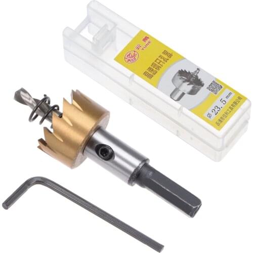 Uxcell High Quality DIY 23.5/20/22/16/19/25/21mm Cutting Dia. HSS High Speed Steel Drill Bit Hole Saw Cutter for Metal Alloy