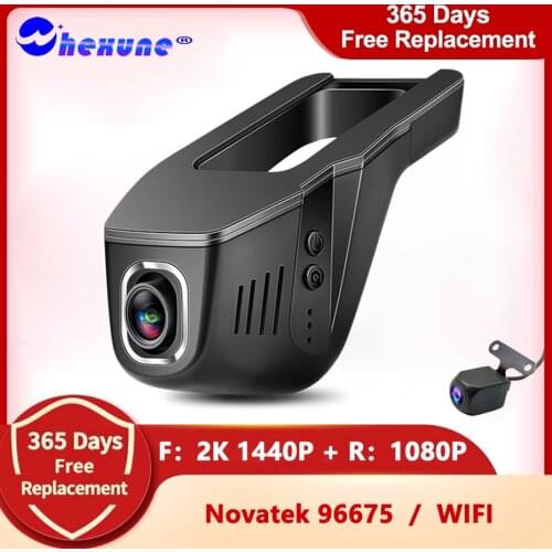 WHEXUNE Full HD Dash Cam Dvr Dash 1080P Camera Car DVR WIFI Dashcam Novatek 96672 Car recorder dash cam Night Version G-sensor