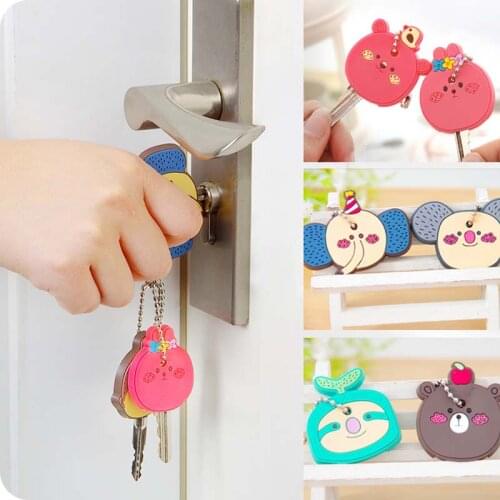 100Pcs DIY Mini Pocket Monster Figures 3D Key Cap Cover Pendant Birthday Party Decorations Kids Favors Party Gift