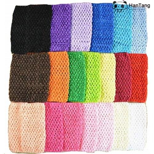 20 * 23cm Baby Kid Elastic Wrapped Chest 24 Colors Children Crochet top Tulle skirt DIY Tutu Skirt Dress material Tube Tops 6Z