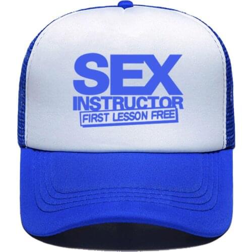 Sex Instructor Funny Creative Baseball Cap Casual Men Women Parent-child Hats Mesh Visor Outdoor Sun Hat Adjustable Caps