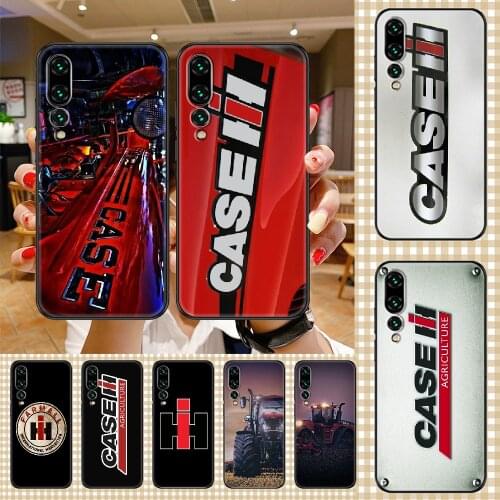 CASE IH Tractor Logo Phone case For Huawei P Mate P10 P20 P30 P40 10 20 Smart Z Pro Lite 2019 black luxury coque art bumper
