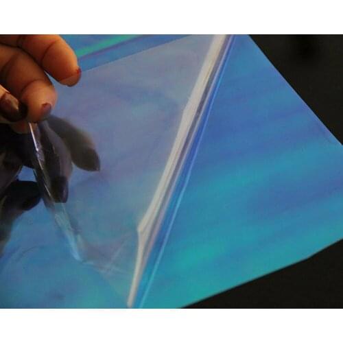 Colored Window Film SUNICE Glass Self-adhesive Film Dichroic Iridescent Window Glass Sticker festival party wedding Decor Film