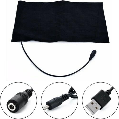 3 Modes Pet USB Electric Blanket Heating Pad Cloth Heater Pads Home Bed Office Chair Warmer Mat Sheet Black Carbon Fiber