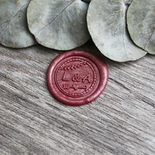 Custom initials with arrow wedding wax stamp ,Custom Wax Seal Stamp Kit,personalised wedding invitation seals,wedding gift
