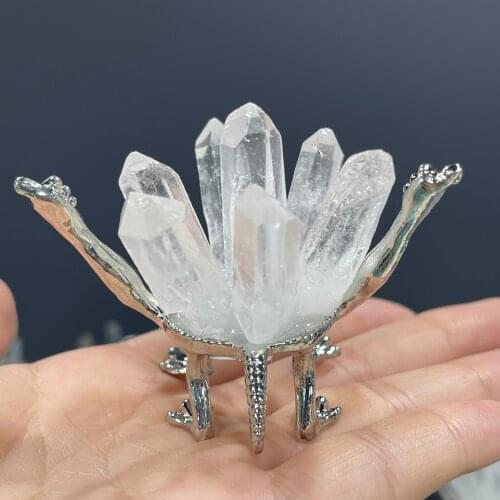 Natural Crystal Cluster Healing Stones Rough Lrregular Minerales Reiki Specimen For Home Funny Decoration