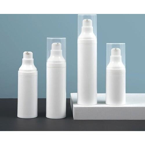 100pcs 20ml 30ml 40ml 50ml Airless Pump Vacuum Bottle Toiletries Container Refillable Plastic Dispenser Travel