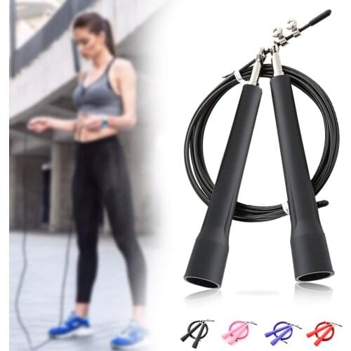 Crossfit Speed Jumping Rope Steel Wire Durable Fast Jump Rope Cable Sport Childrens Exercise Workout Equipments Home Gym 3M