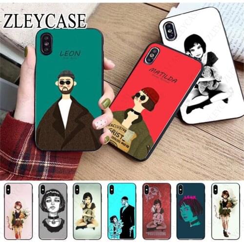 Leon Matilda Natalie Portman Phone Accessories Case For iphone x xs 12pro max 5s 6splus 7 8plus xr xsmax 12mini Cover