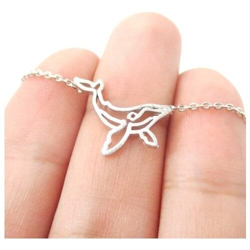 Daisies Cute Famous 10pcs/lot Whale Necklace Charm Choker Necklace Pendants Statement Jewelry Gift for Women and Girls