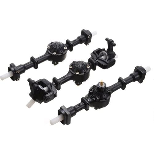 3pcs 1 Set Metal Gear Front Middle Rear Axle Bridge Upgrade Parts For WPL B36 B16 RC Car Accessories