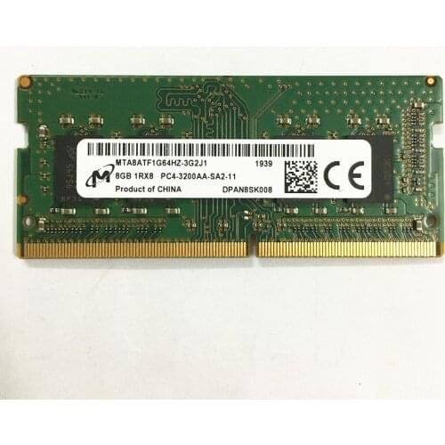 Micron DDR4 RAMS 8GB 3200MHz 8GB 1RX8 PC4-3200AA DDR4 Laptop memory