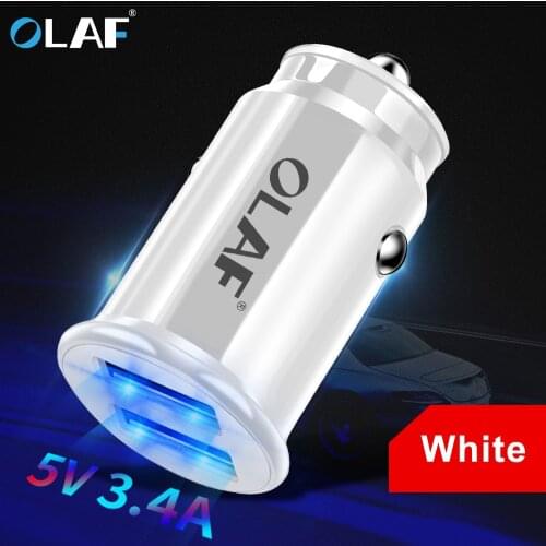 Mini Dual USB Car Charger 5V 3.4A Fast Charging Adapter For Samsung S8 S9 Xiaomi mi9 Huawei P20 Lite Mobile Phone Fast Charger
