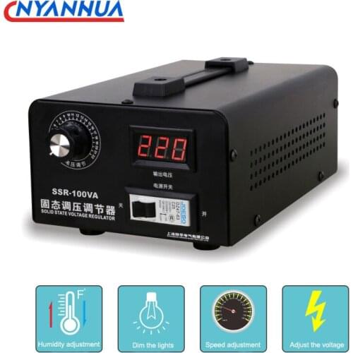 Single-Phase Solid State Voltage Regulator 220V Power Regulator SCR Electronic Voltage Regulator 0-220V