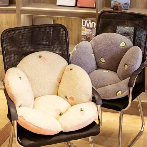 Autumn Winter Comfortable decorative cushion sofa Seat Cushion Chair Back Cushion Cartoon Long Plush Coussin Home Decoration