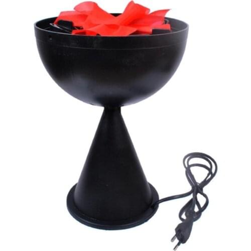 Halloween Electronic Simulation Fake Flame Fire Hanging Lamp Brazier Light Basin