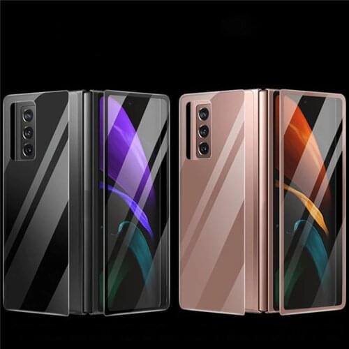 Professional Phone Front Rear HD Protective Film for Samsung Galaxy Z Fold 2 Phone Explosion-proof Curved Tempered Screen Film