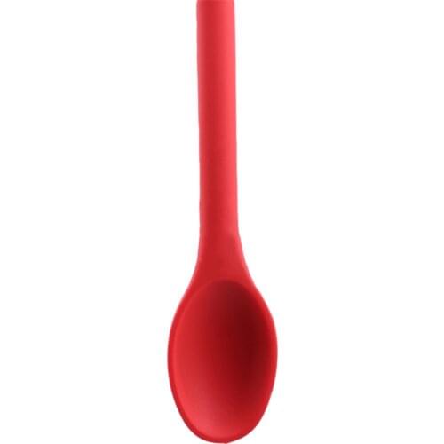 Ellenmar Silicone Spoon Long Handle Spoon Cooking Baking Mixing Spoon Kitchen Restaurant Utensils
