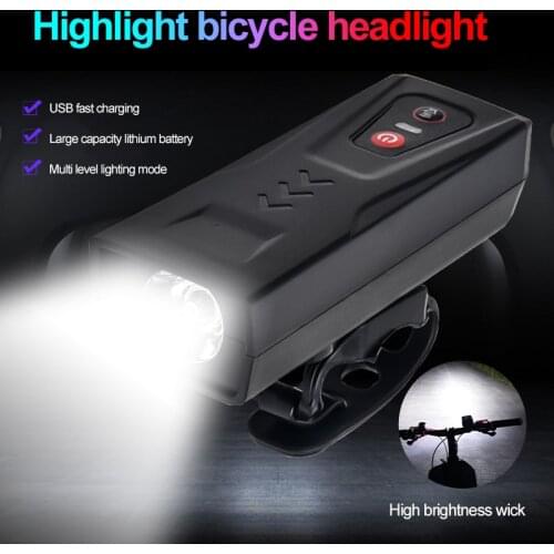 Bike Light 300 Lumens Bicycle Headlight 120dB Horn USB Rechargeable Waterproof Safety Warning Front Lamp Cycling Accessories